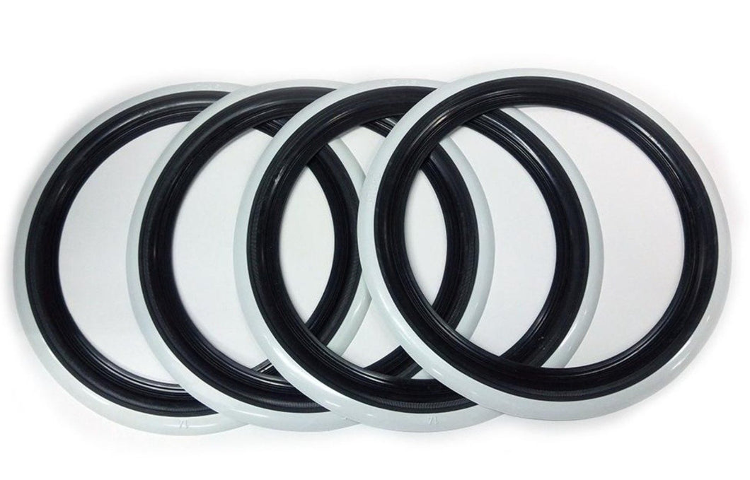 16'' Atlas White Line Insert Set (set of 4) - 1 1/2'' (45mm) wide - whitewallsaustralia